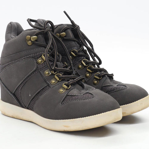 Just Fab Womens UK Size 4 Grey Boots