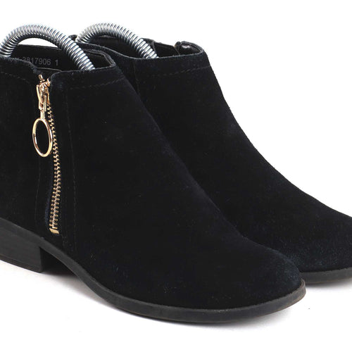 New Look Womens UK Size 3 Black Ankle Boots