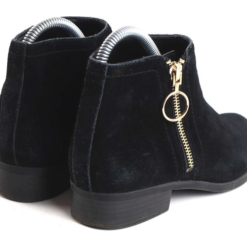 New Look Womens UK Size 3 Black Ankle Boots