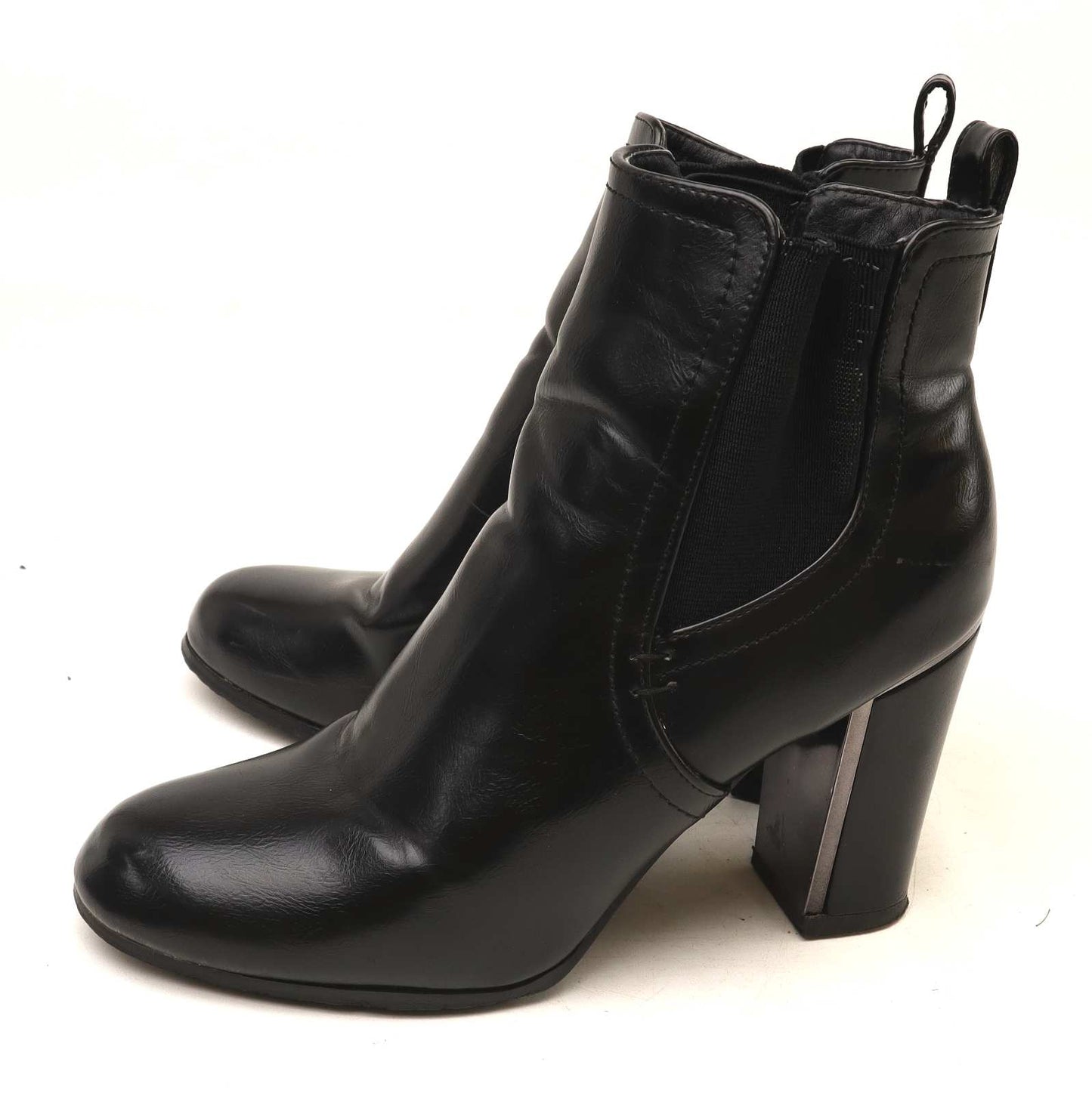 John Timpson Womens EU Size 40 Black Leather Ankle Boots