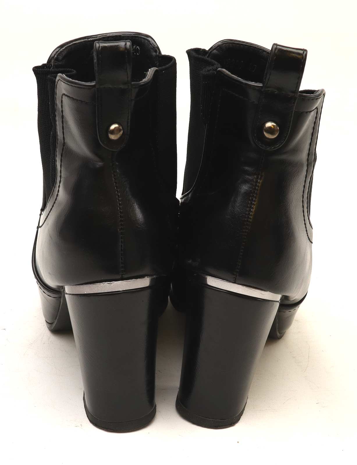 John Timpson Womens EU Size 40 Black Leather Ankle Boots