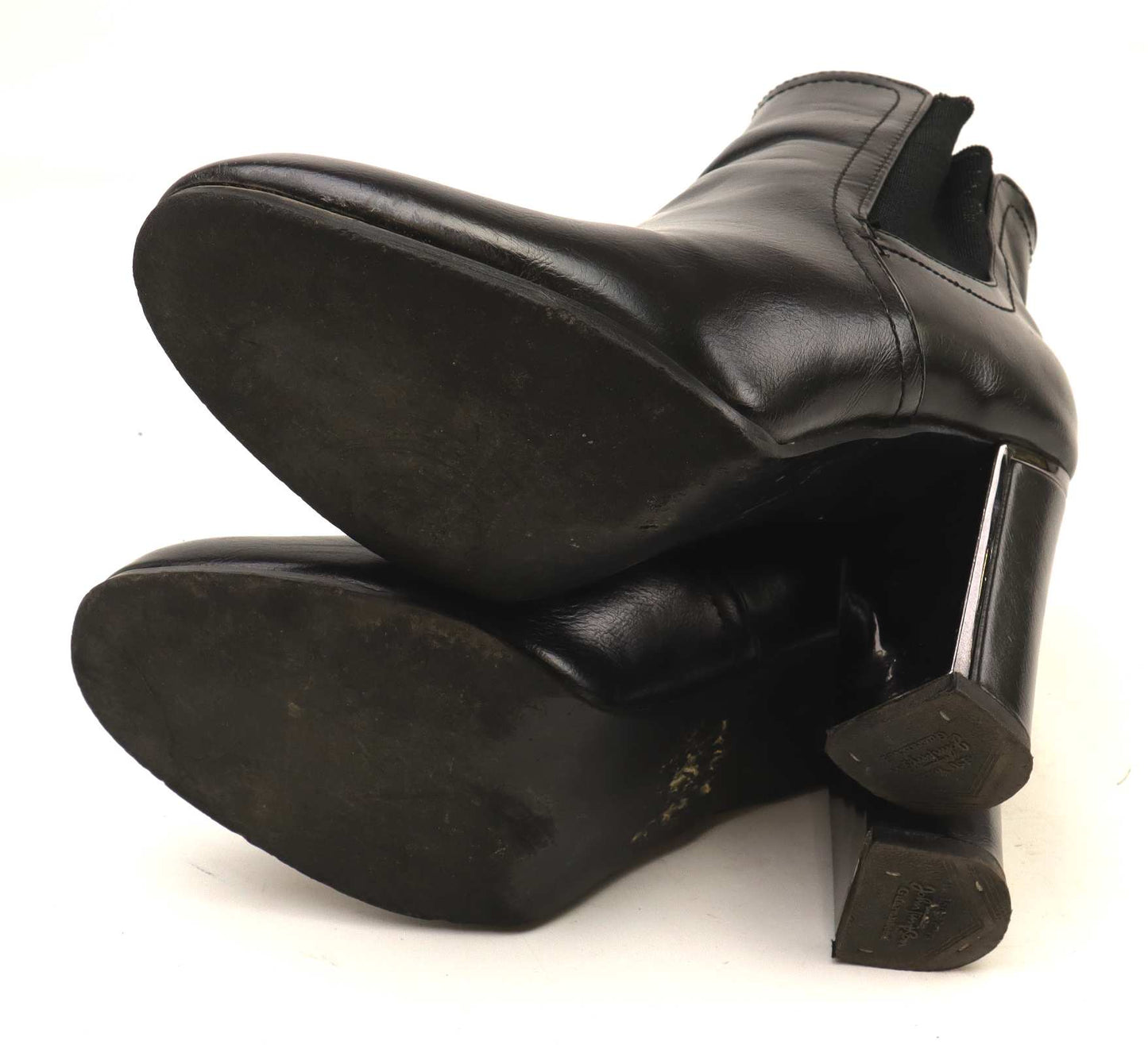 John Timpson Womens EU Size 40 Black Leather Ankle Boots