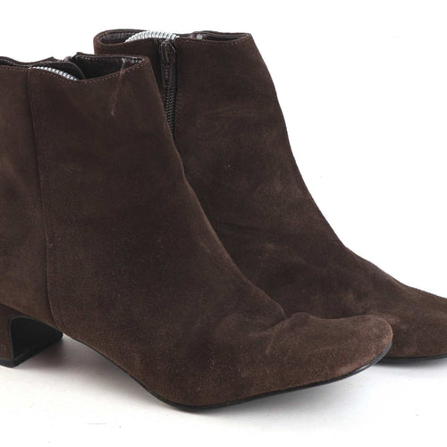 Marks & Spencer Womens UK Size 5.5 Brown Ankle Boots
