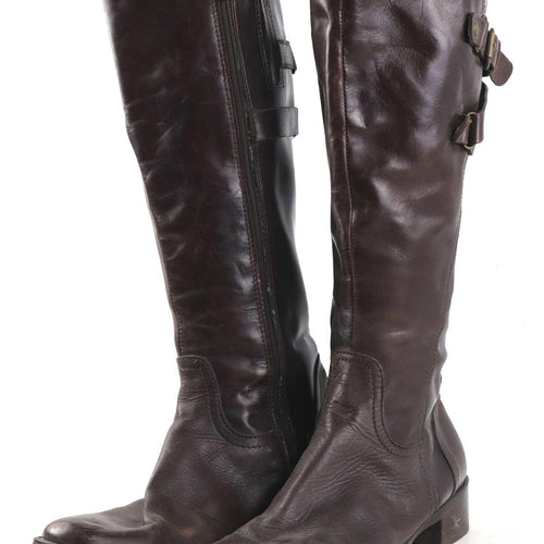Cara London Womens EU Size 38 Brown Leather Riding Boots