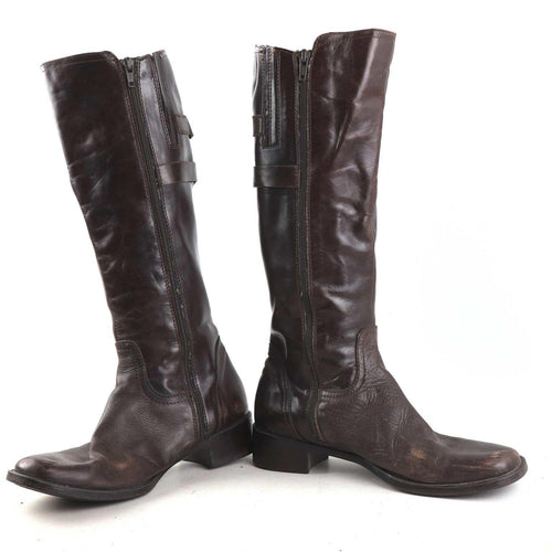 Cara London Womens EU Size 38 Brown Leather Riding Boots