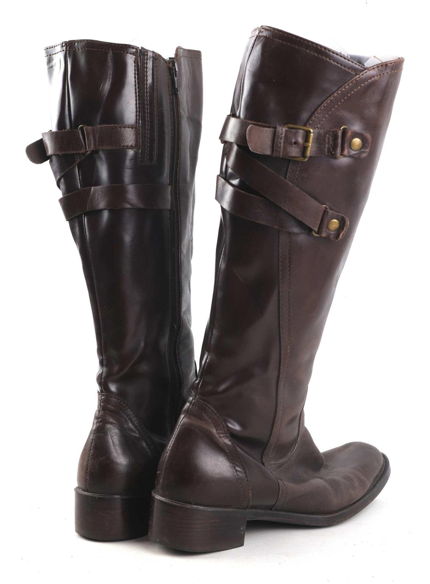 Cara London Womens EU Size 38 Brown Leather Riding Boots