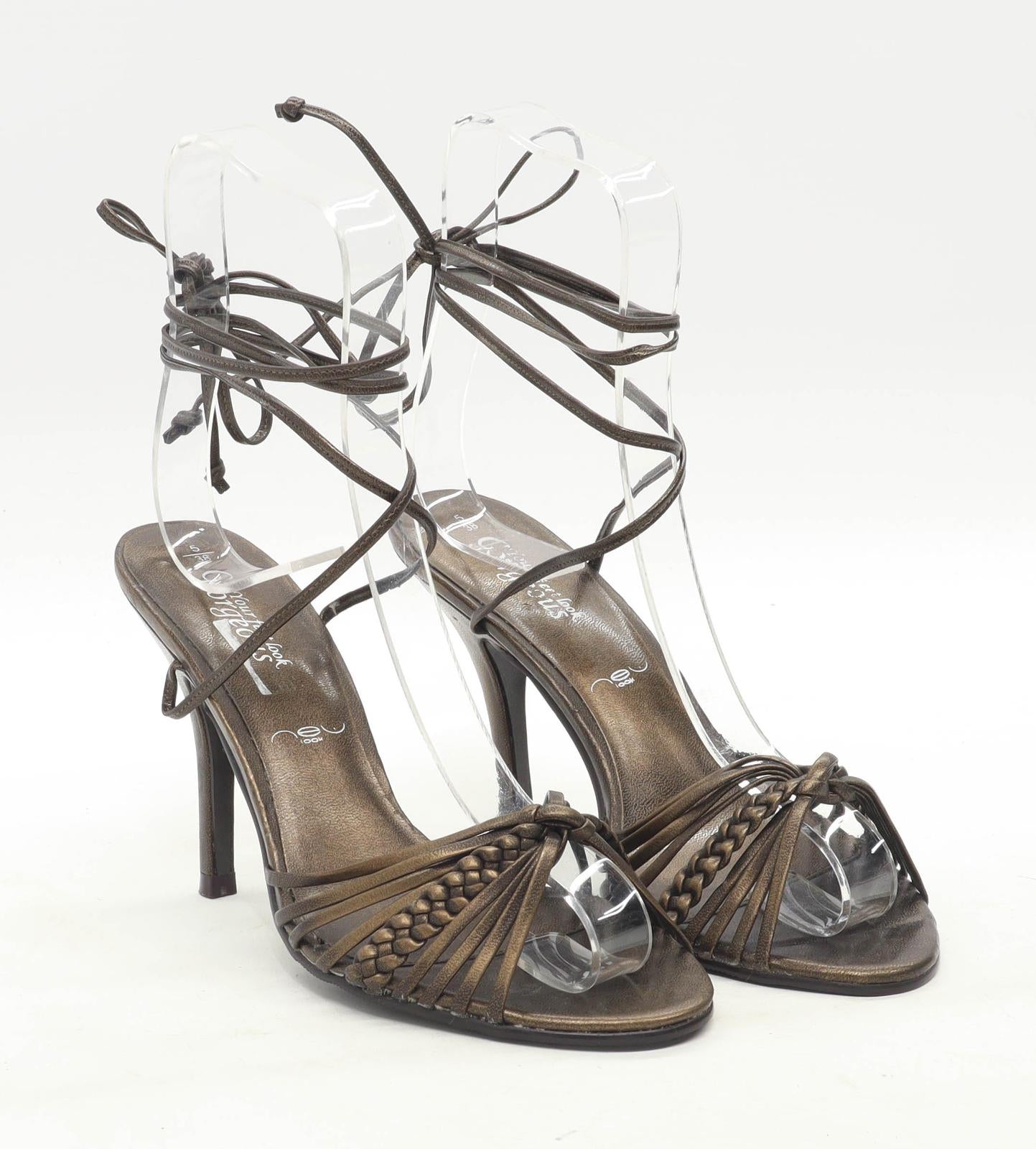 New Look Womens UK Size 5 Brown Heels