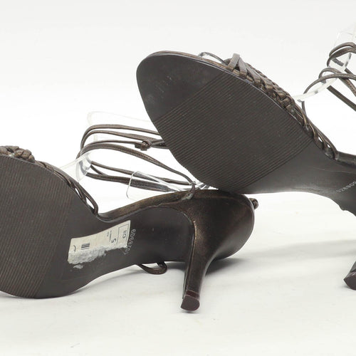 New Look Womens UK Size 5 Brown Heels