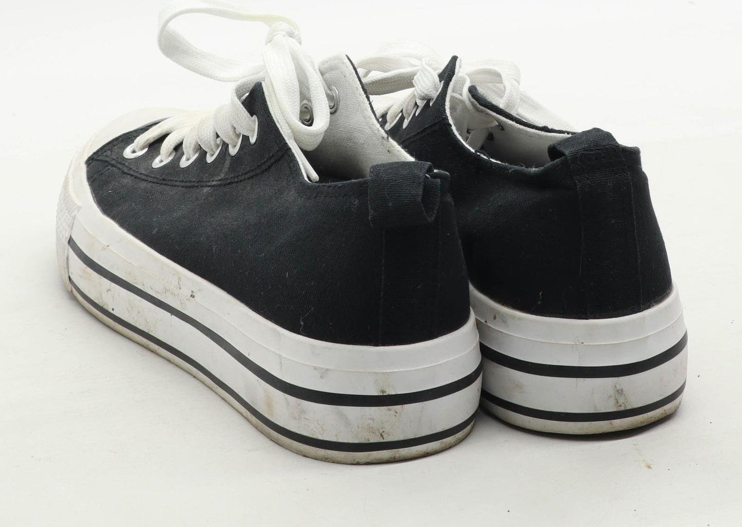 Primark Womens UK Size 6 Black Trainers