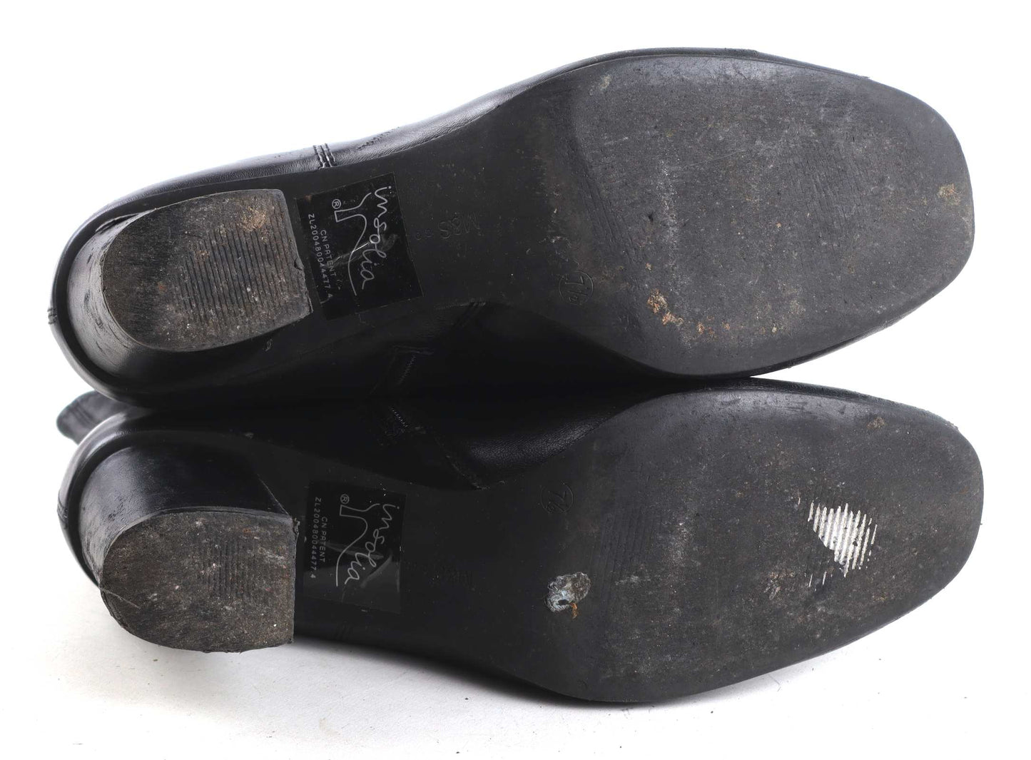 Marks & Spencer Womens UK Size 7.5 Black Leather Ankle Boots