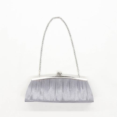 Iber Boisos Silver Womens Clutch Bag