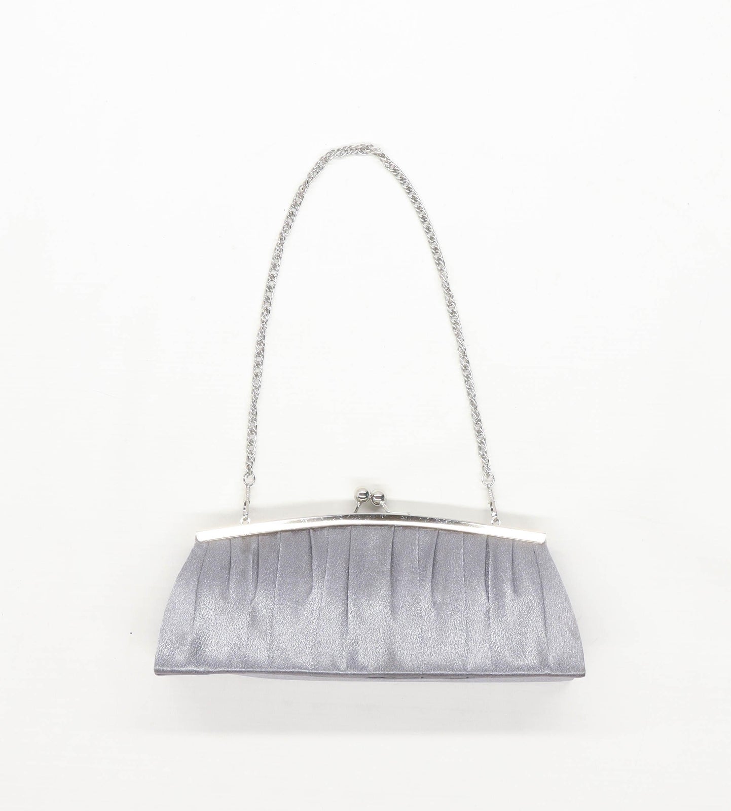 Iber Boisos Silver Womens Clutch Bag