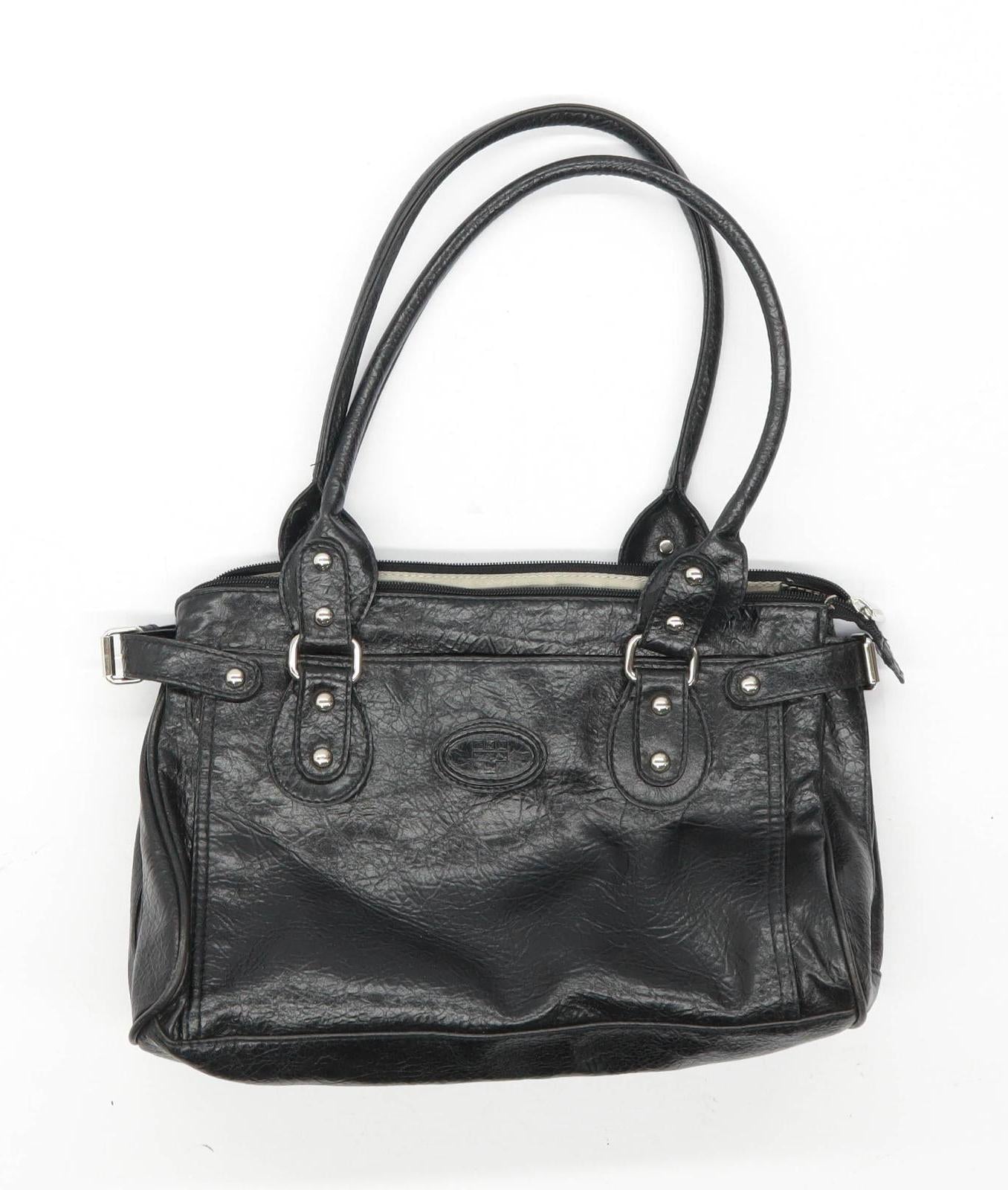 Torrens Black Leather Womens Shoulder Bag