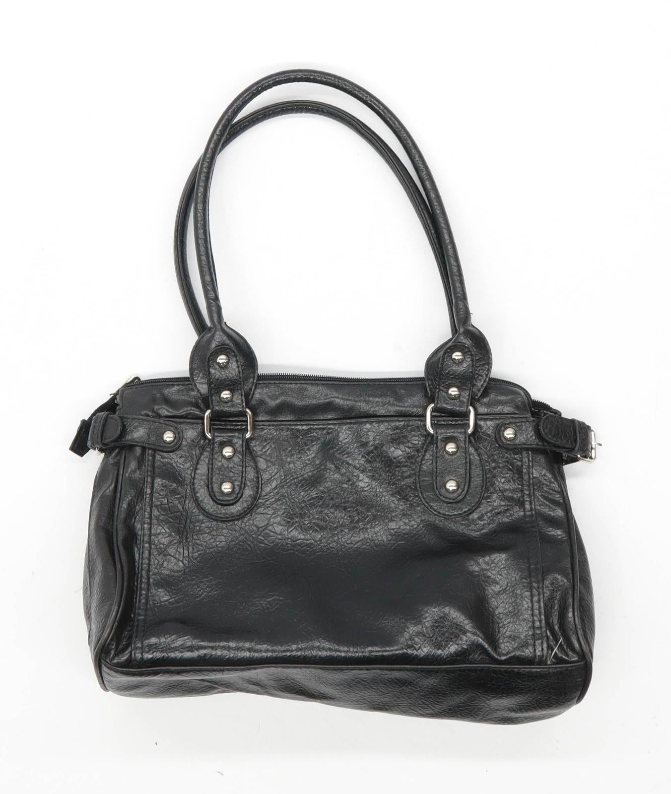 Torrens Black Leather Womens Shoulder Bag