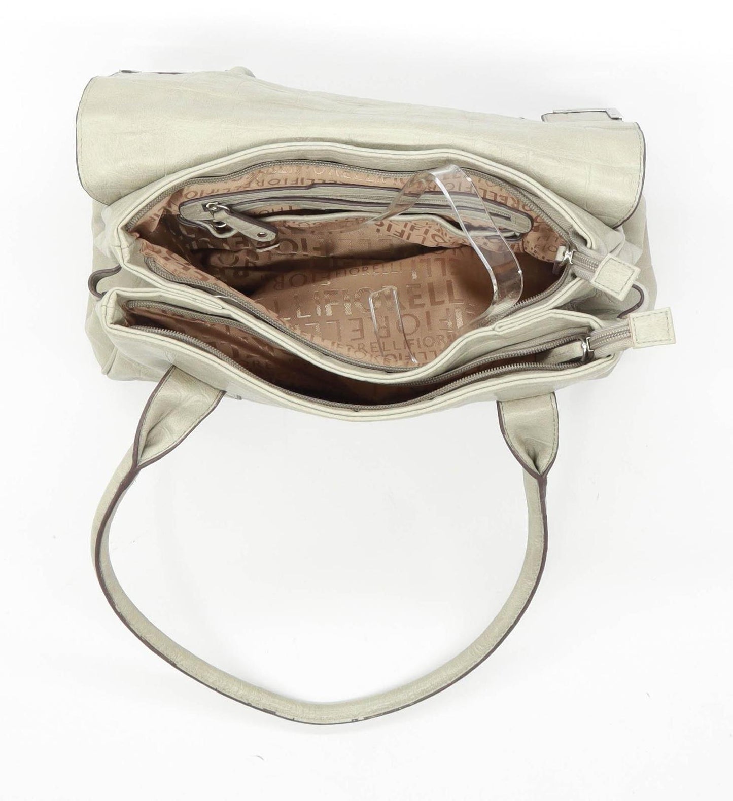 Fiorelli Cream Synthetic Womens Handbag