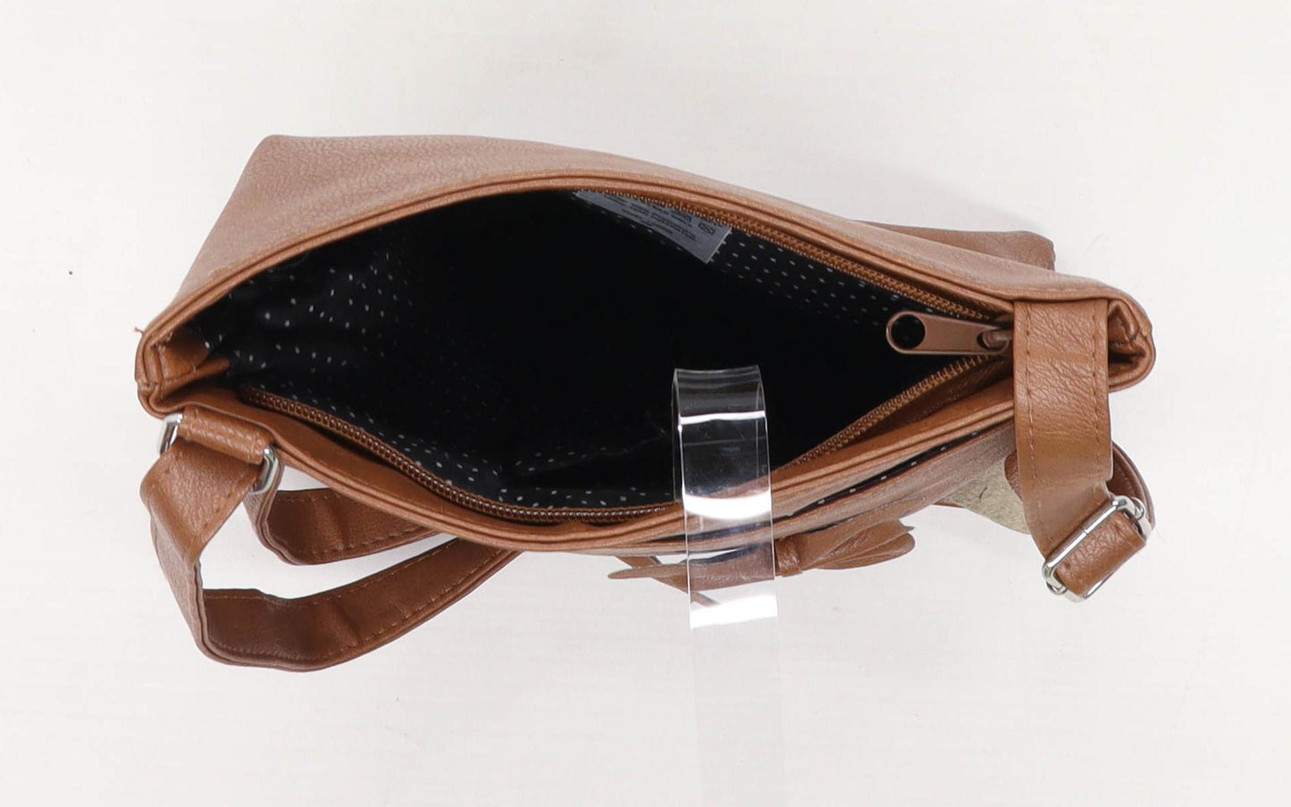 Nathalie Anderson Brown Synthetic Butterfly Womens Shoulder Bag