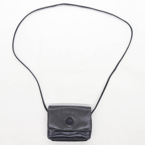 Faigen Black Leather Womens Crossbody Bag