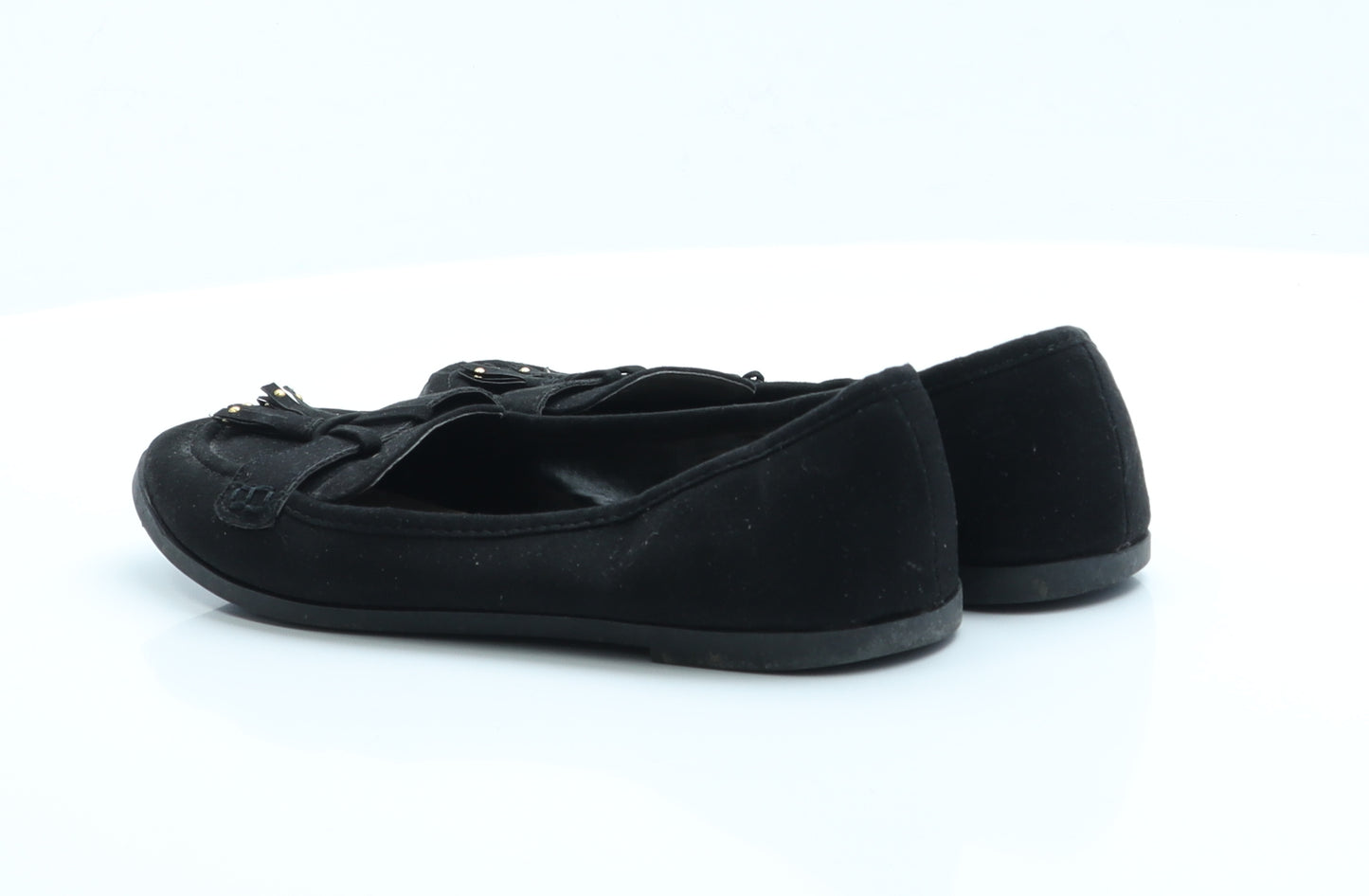 Dorothy Perkins Womens Black  Polyester Flat Casual UK 4