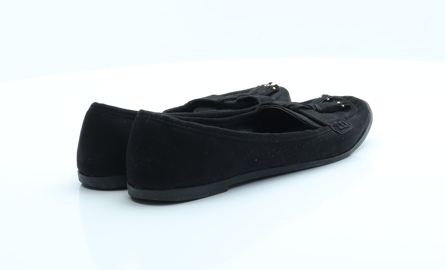 Dorothy Perkins Womens Black  Polyester Flat Casual UK 4