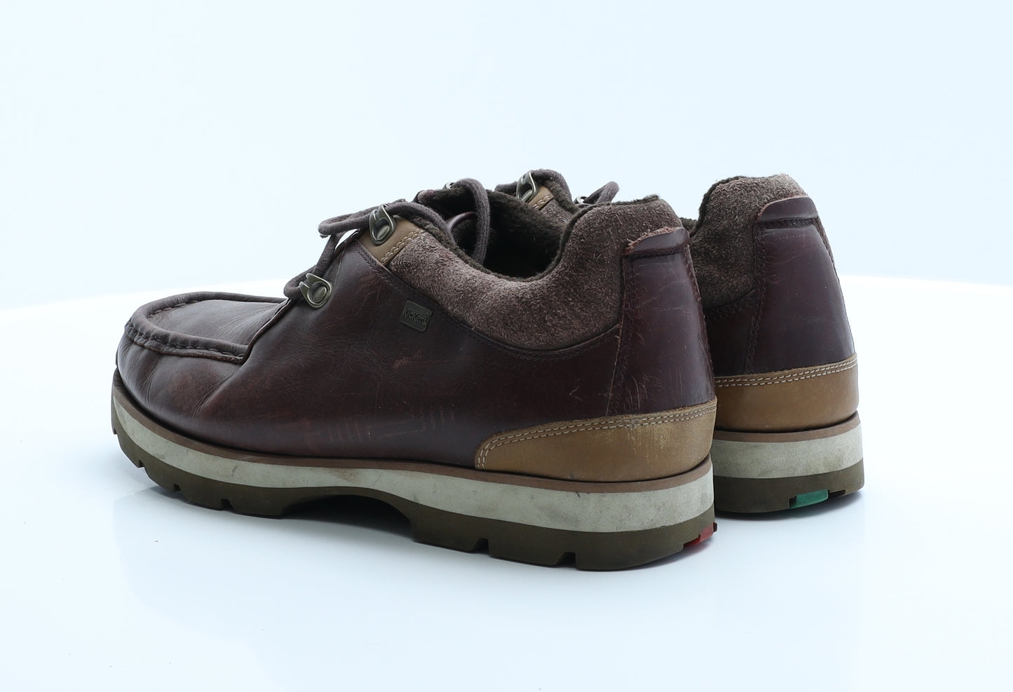 Kickers Mens Brown  Leather Boat Shoe Casual  EUR 42