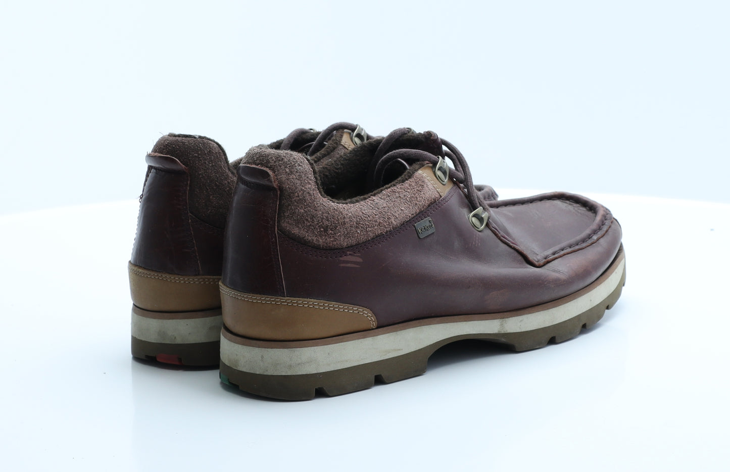 Kickers Mens Brown  Leather Boat Shoe Casual  EUR 42