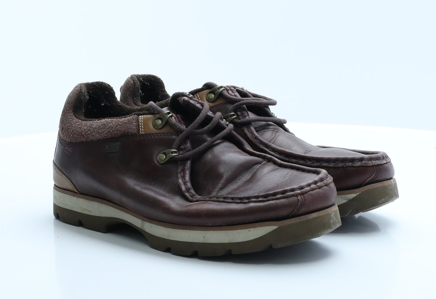 Kickers Mens Brown  Leather Boat Shoe Casual  EUR 42