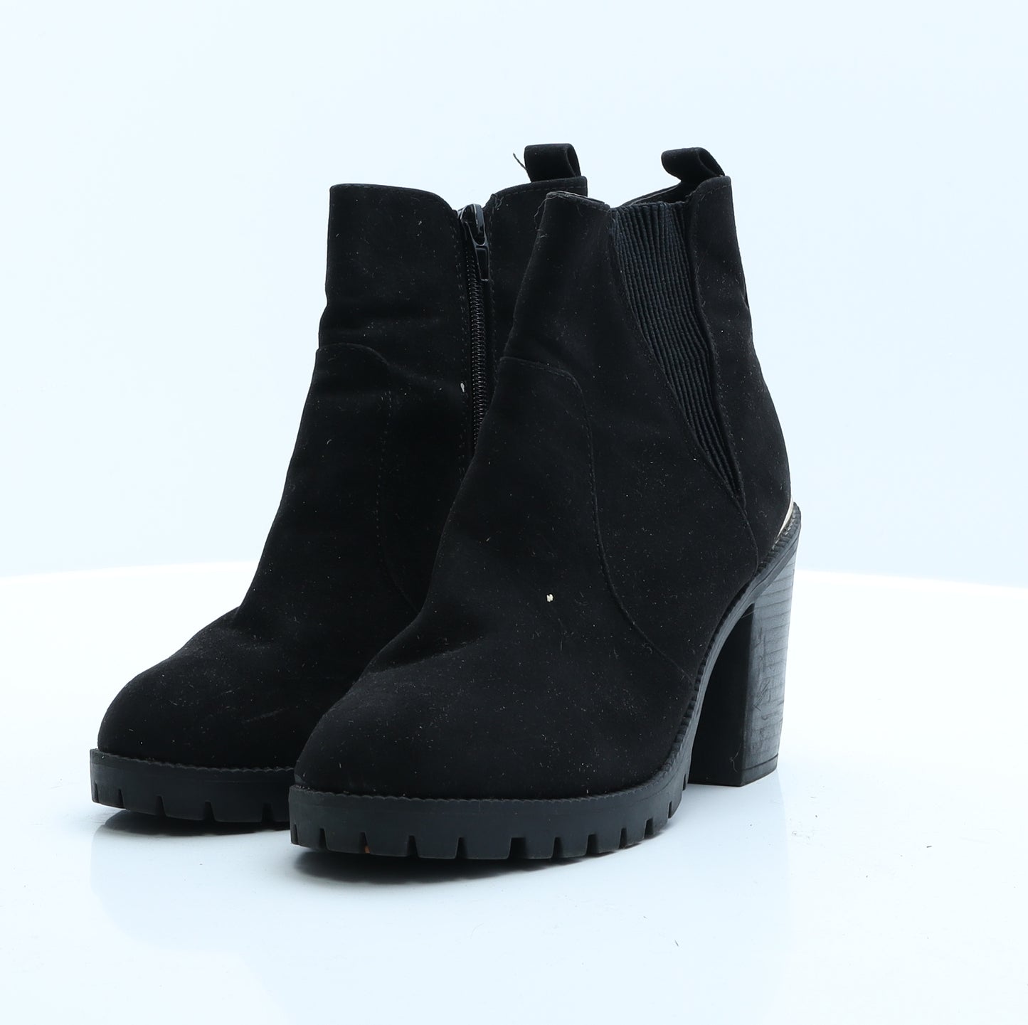 New Look Womens Black  Polyester Bootie Boot 5 EUR 38