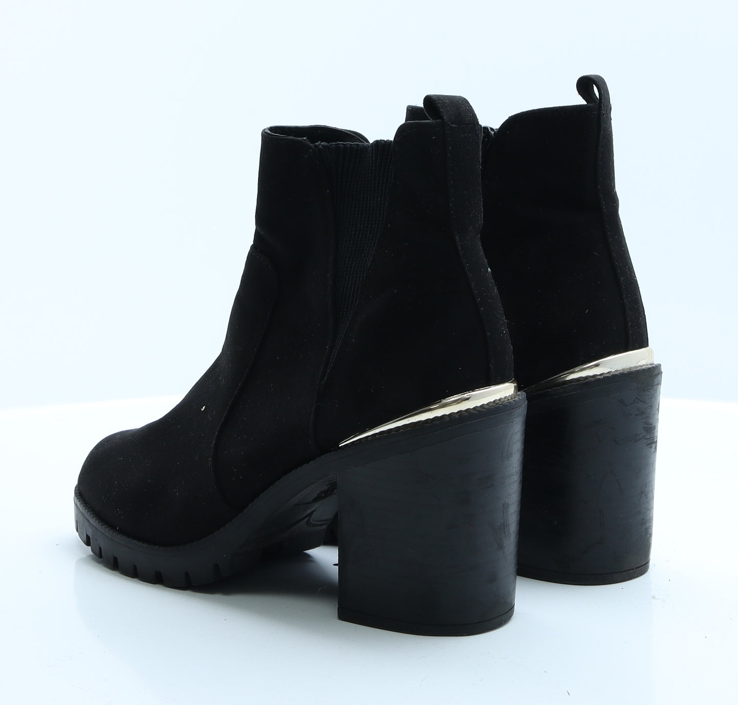 New Look Womens Black  Polyester Bootie Boot 5 EUR 38