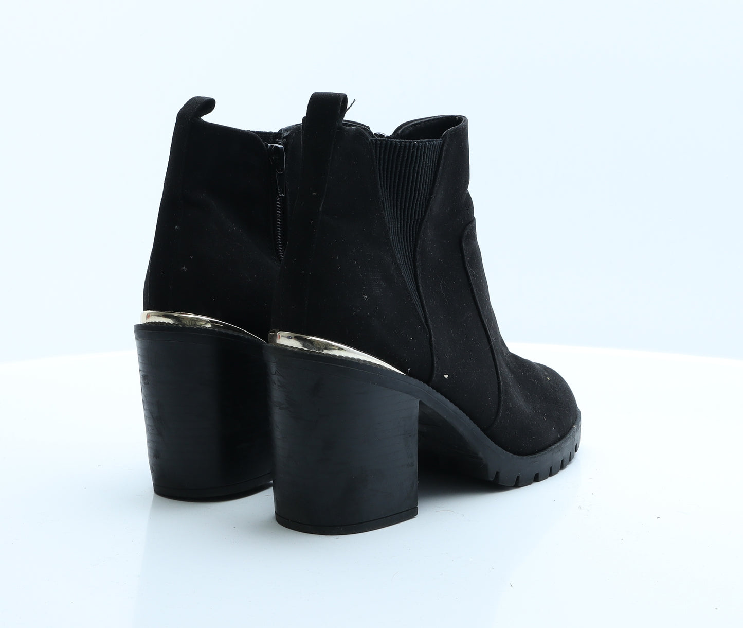 New Look Womens Black  Polyester Bootie Boot 5 EUR 38