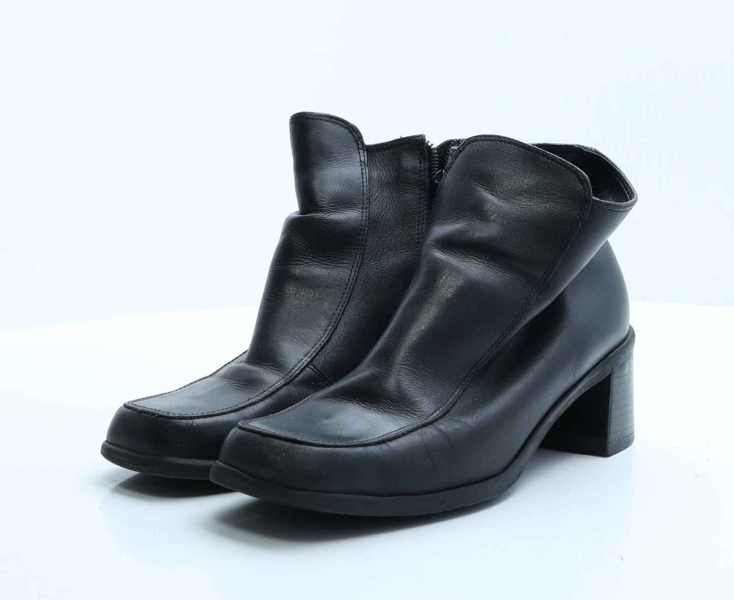 Preworn Womens Black  Polyester Biker Boot 6 EUR 39