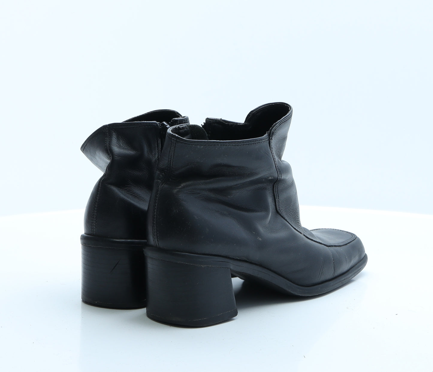 Preworn Womens Black  Polyester Biker Boot 6 EUR 39