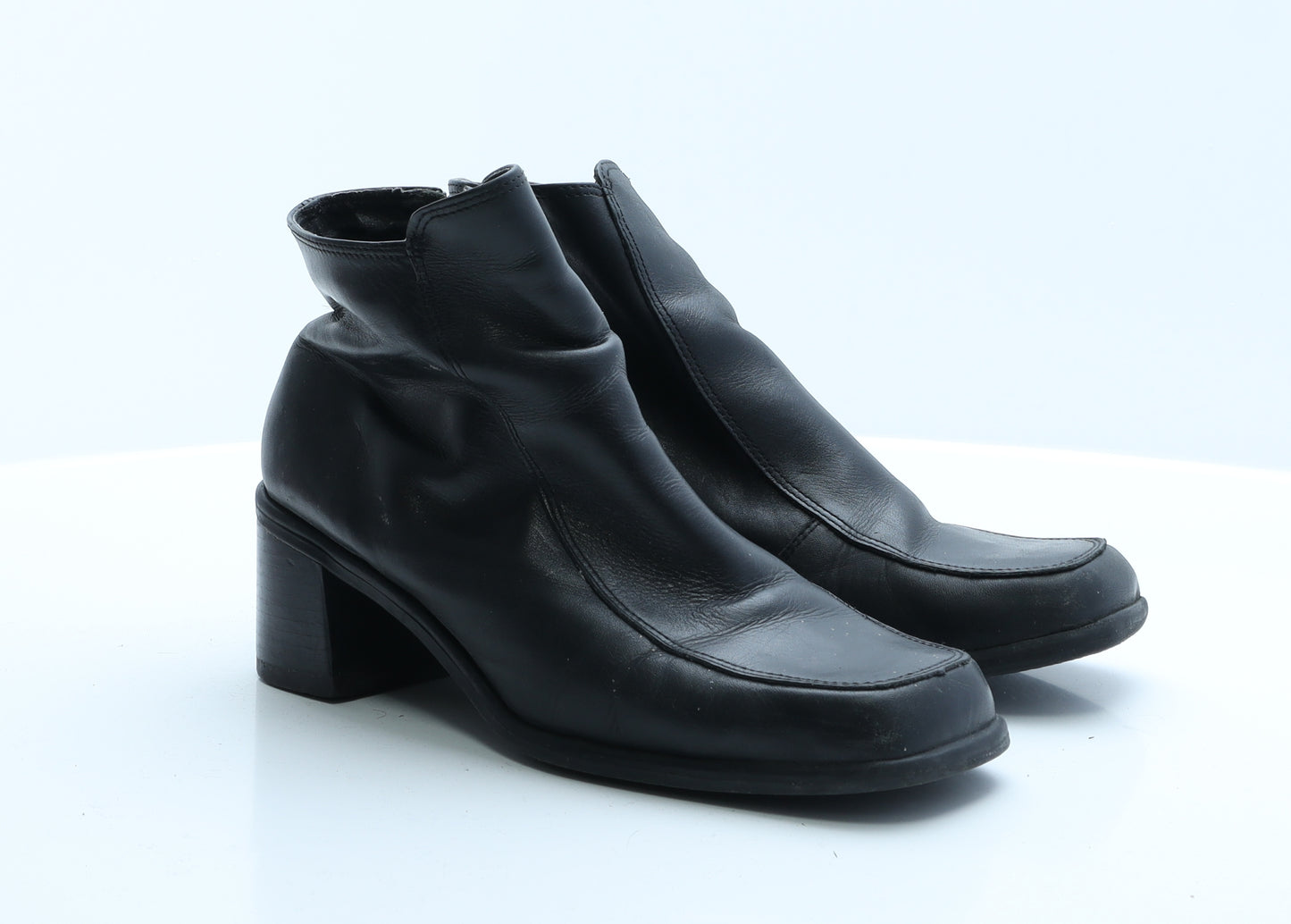 Preworn Womens Black  Polyester Biker Boot 6 EUR 39