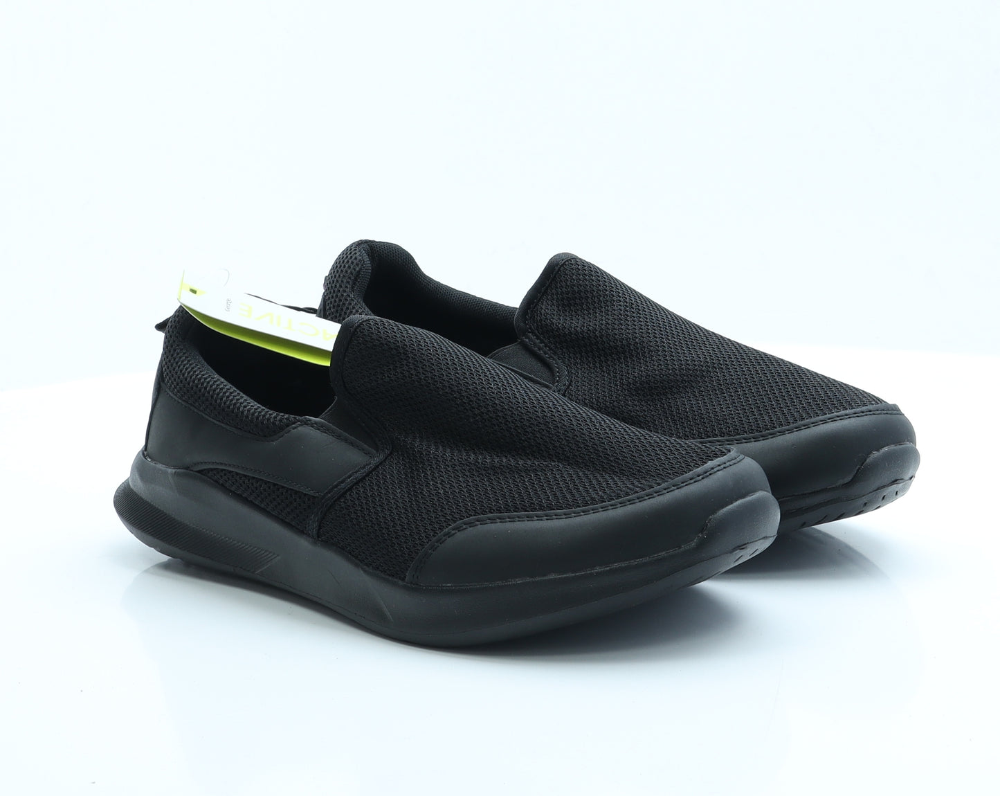 George Mens Black  Polyester Slip On Casual 9 EUR 43