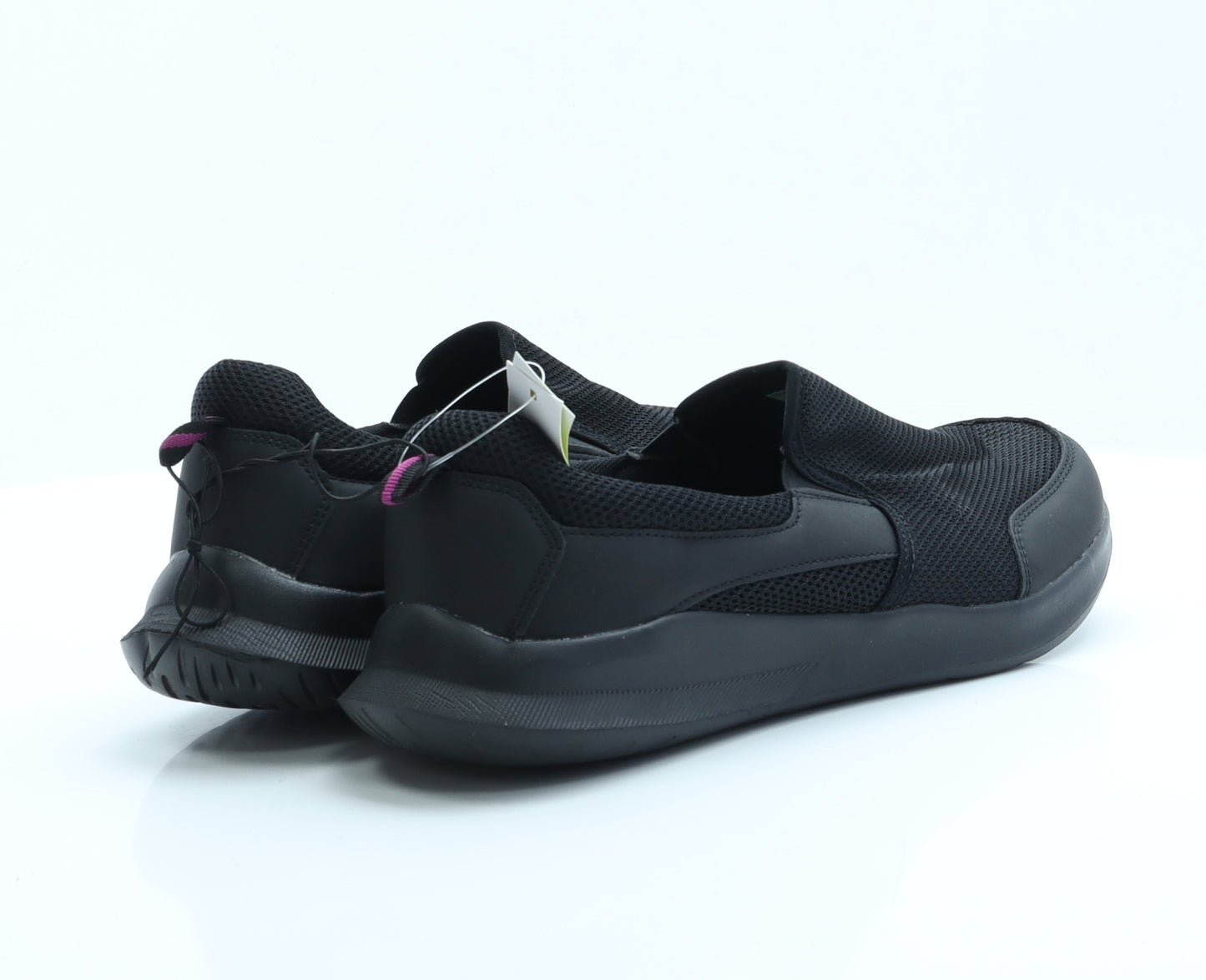 George Mens Black  Polyester Slip On Casual 9 EUR 43