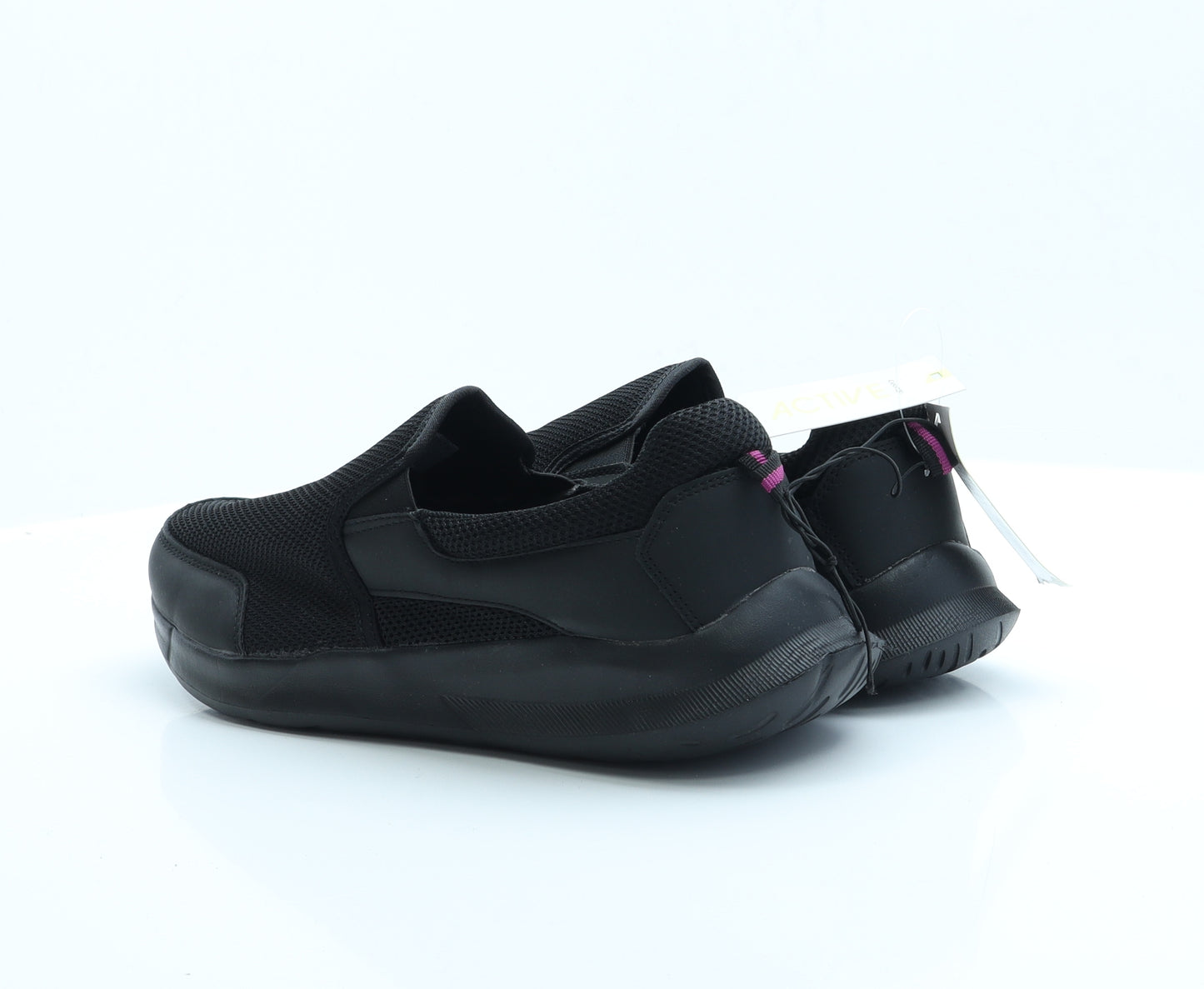 George Mens Black  Polyester Slip On Casual 9 EUR 43