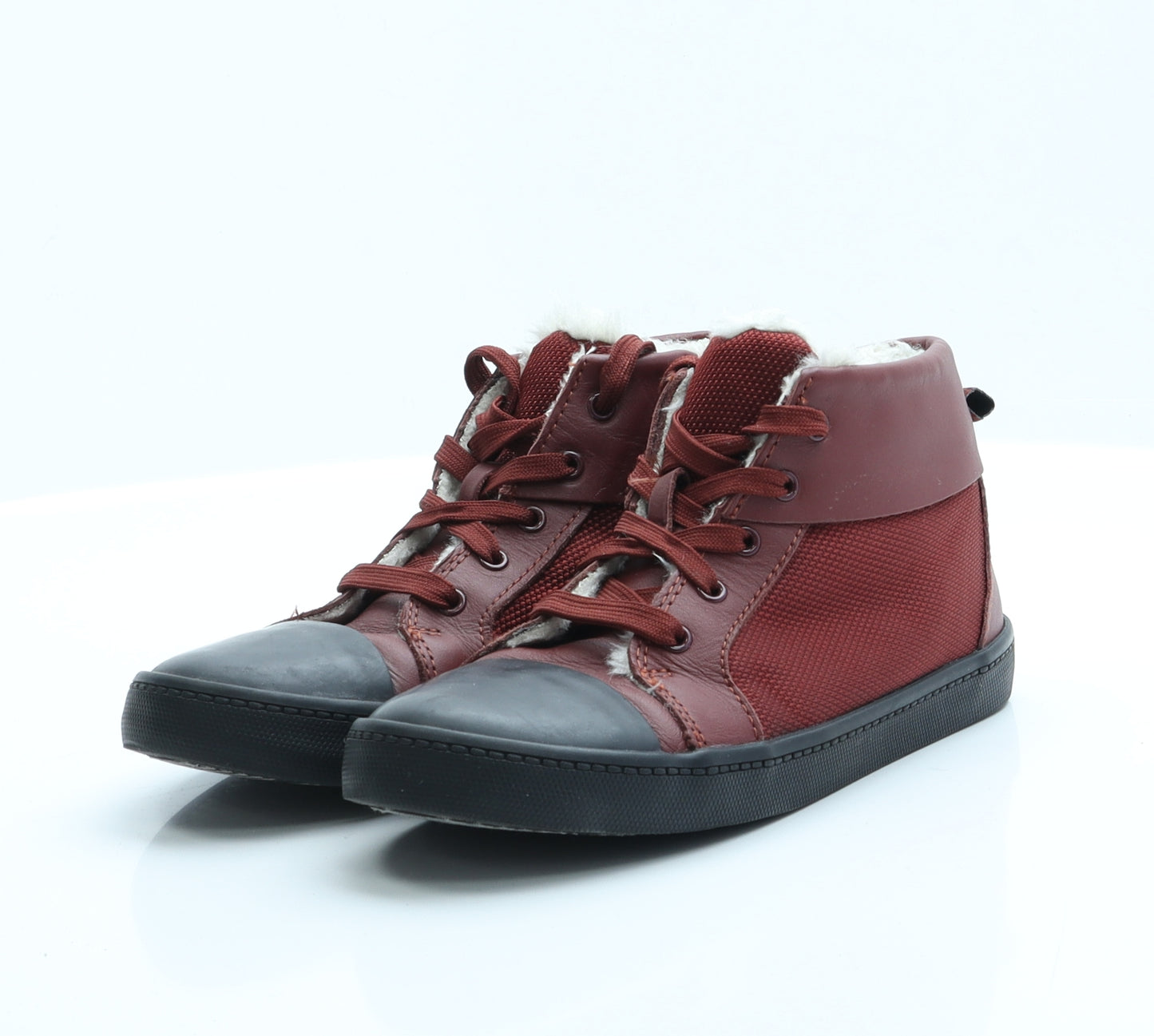 Clarks Boys Red  Polyester Trainer  13.5 EUR 32.5 US 1