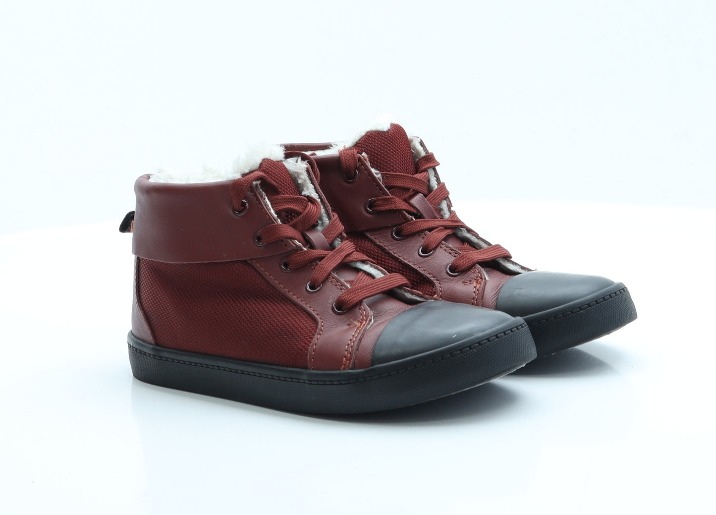 Clarks Boys Red  Polyester Trainer  13.5 EUR 32.5 US 1