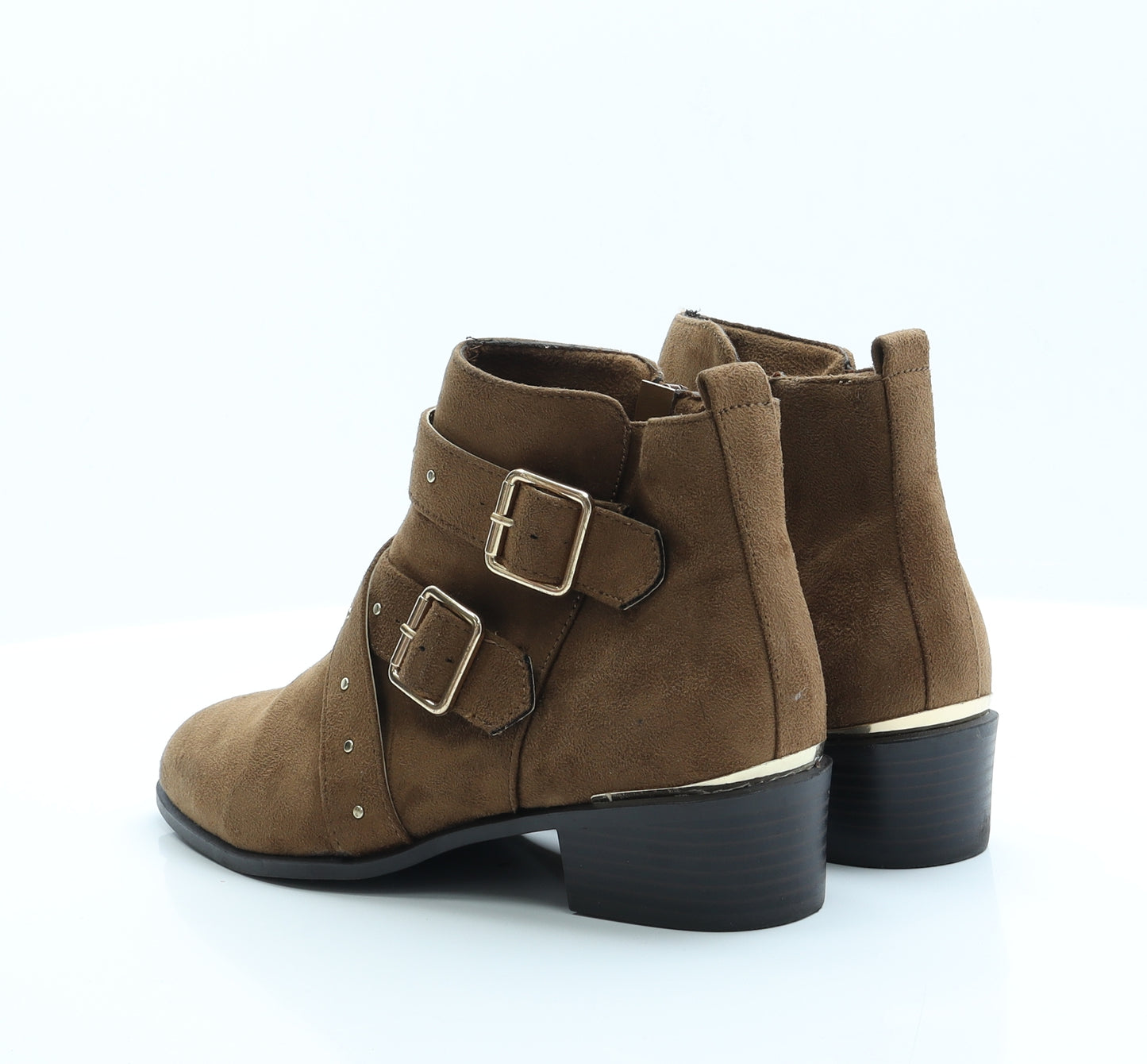 New Look Womens Brown  Polyester Chelsea Boot 6 EUR 39  - Wide Fit