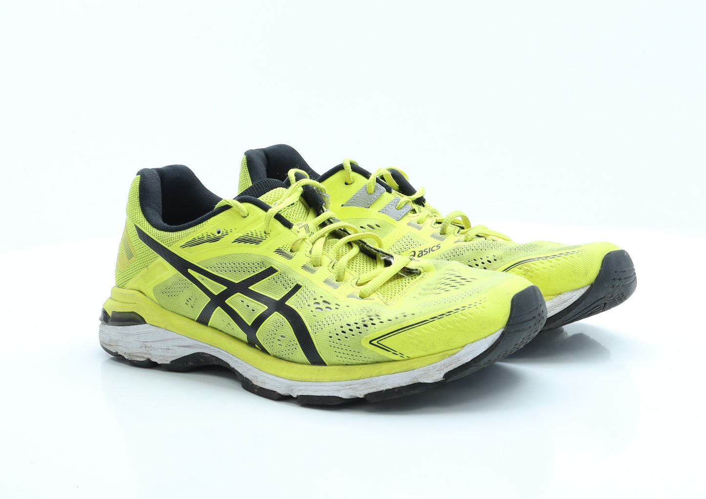 Oasics Mens Yellow  Polyester Trainer Casual 12 EUR 45