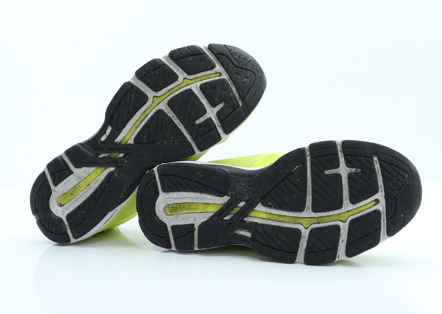 Oasics Mens Yellow  Polyester Trainer Casual 12 EUR 45