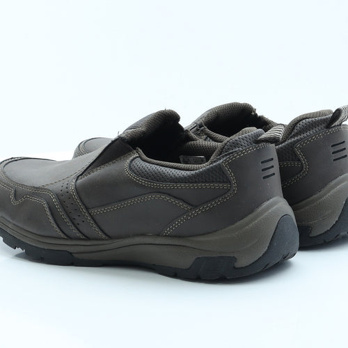 F&F Mens Brown  Polyester Slip On Casual 9 EUR 43