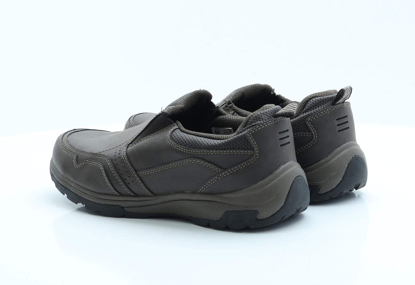 F&F Mens Brown  Polyester Slip On Casual 9 EUR 43