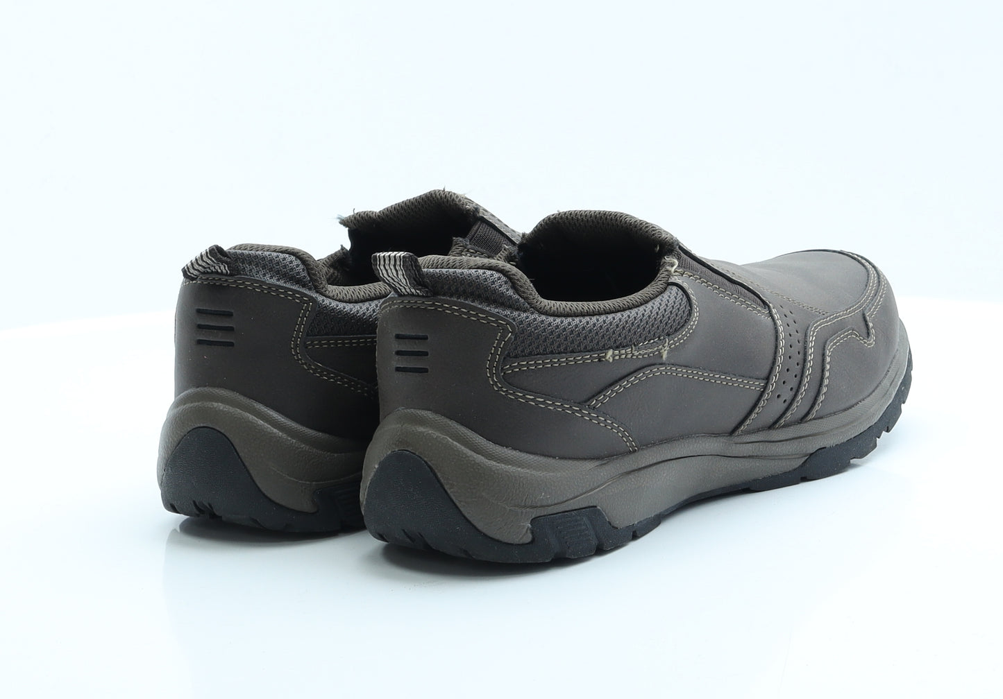 F&F Mens Brown  Polyester Slip On Casual 9 EUR 43