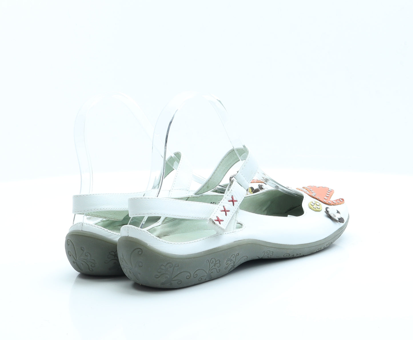 STACCATO Womens White  Polyamide Slingback Flat 5 38