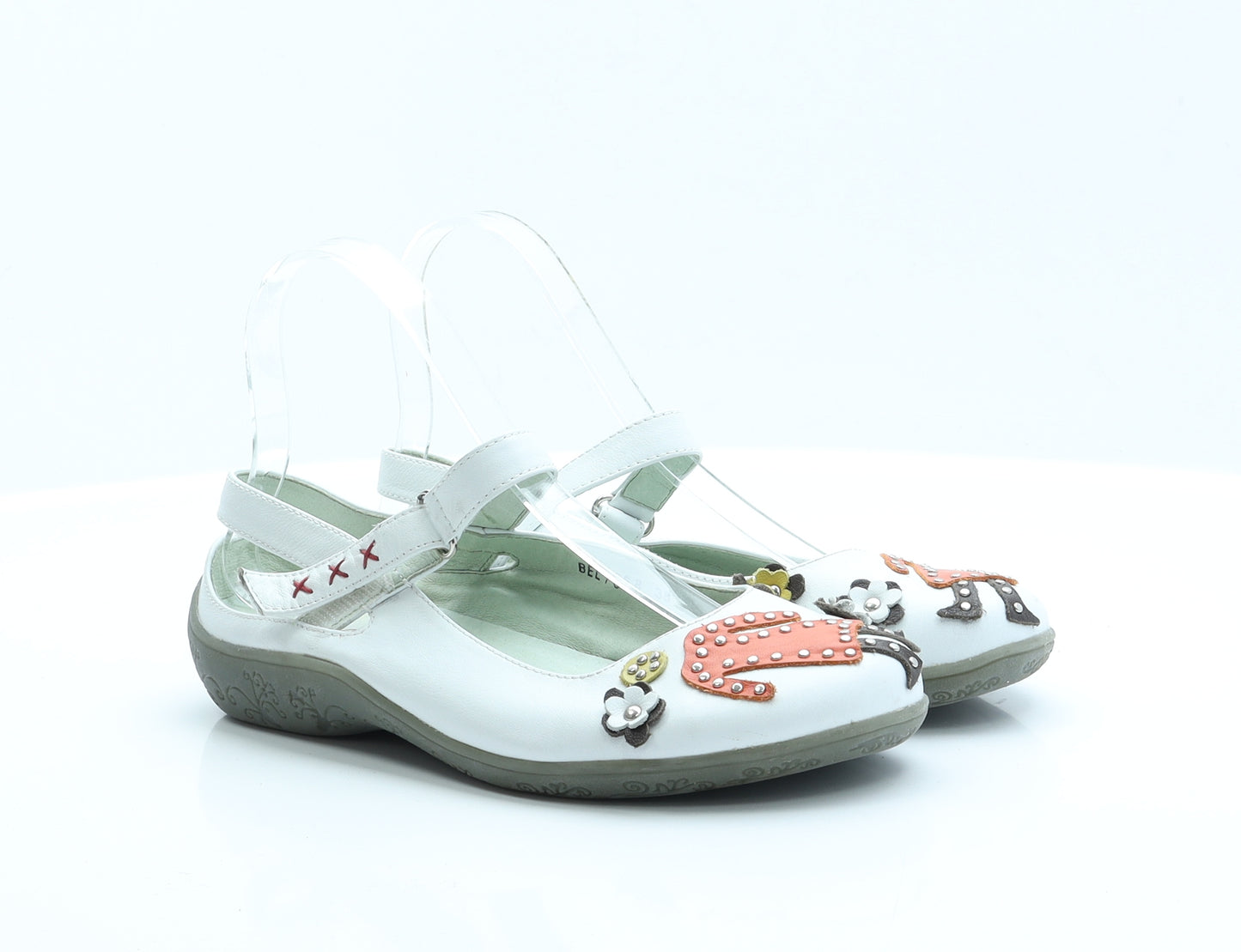 STACCATO Womens White  Polyamide Slingback Flat 5 38