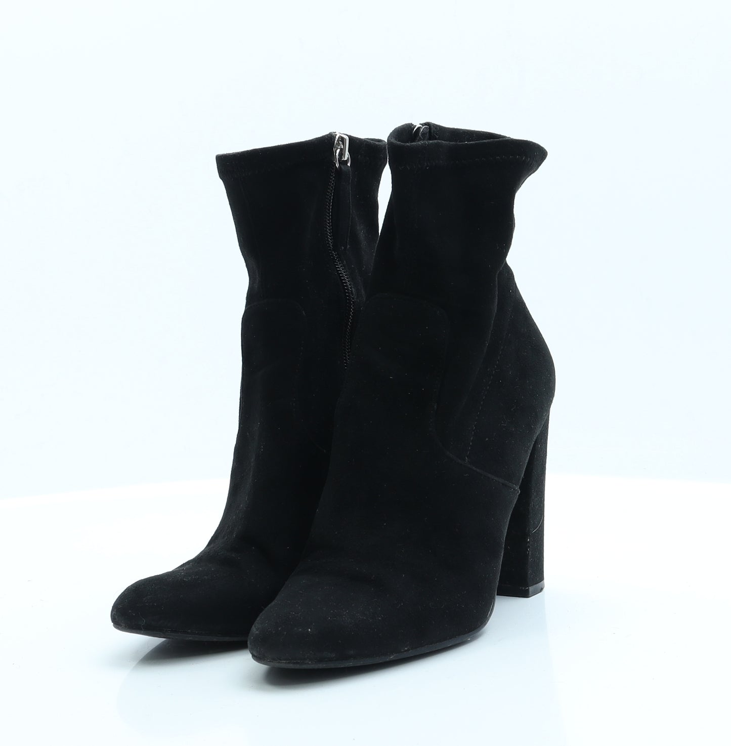 Steve Madden Womens Black  Polyester Sock Boot 7
