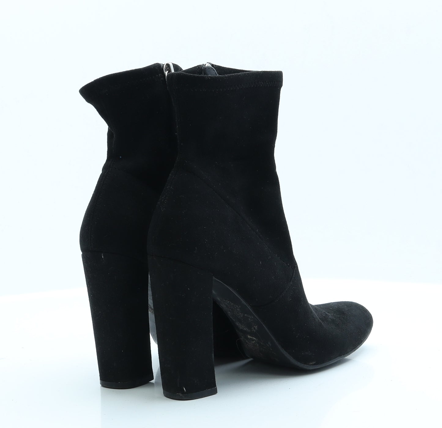 Steve Madden Womens Black  Polyester Sock Boot 7