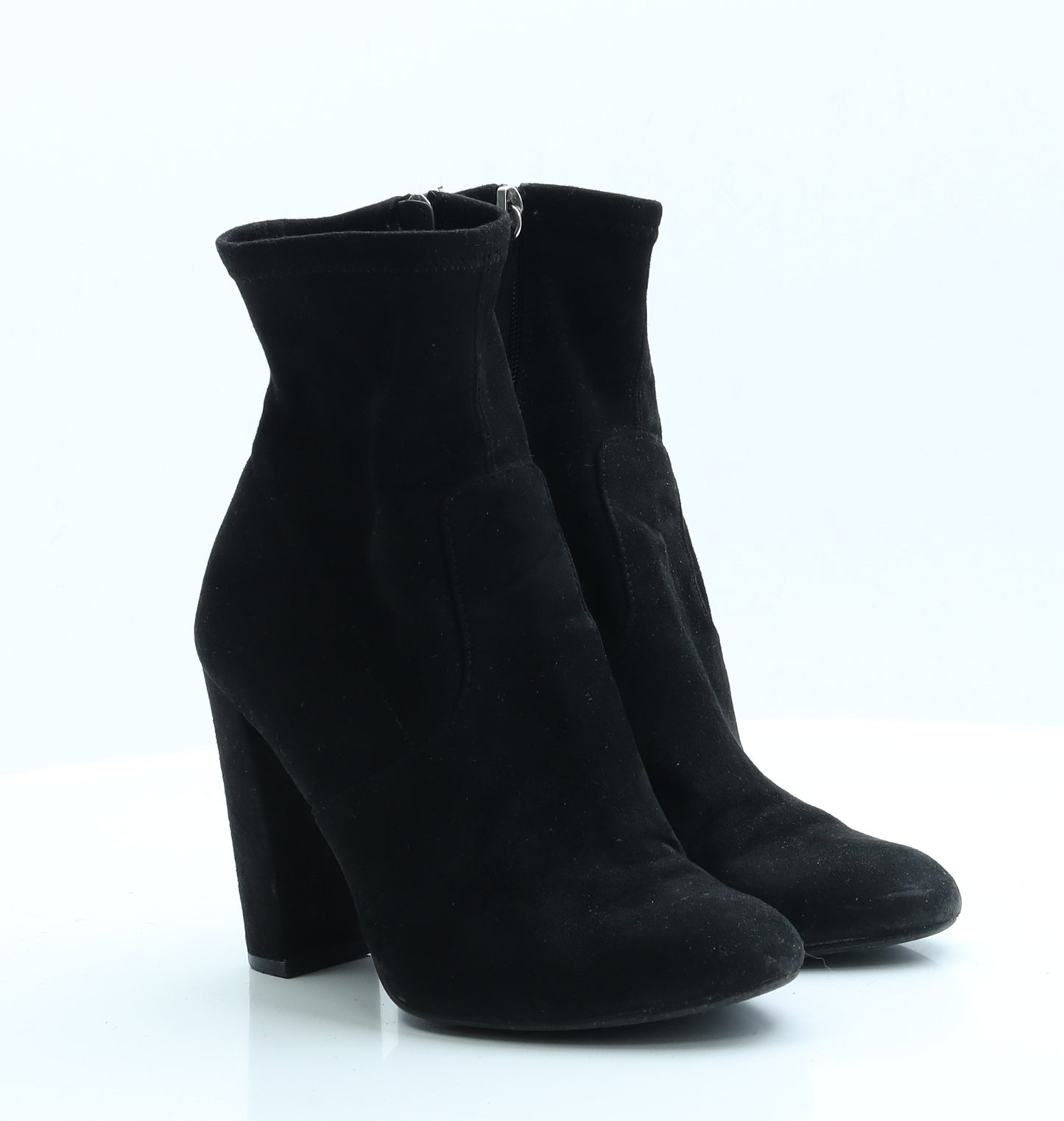 Steve Madden Womens Black  Polyester Sock Boot 7
