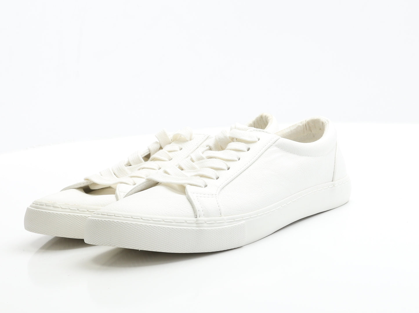ASOS Mens White  Polyester Trainer Casual 7