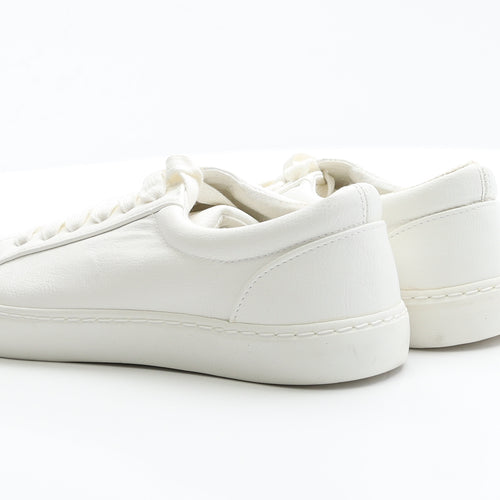 ASOS Mens White  Polyester Trainer Casual 7